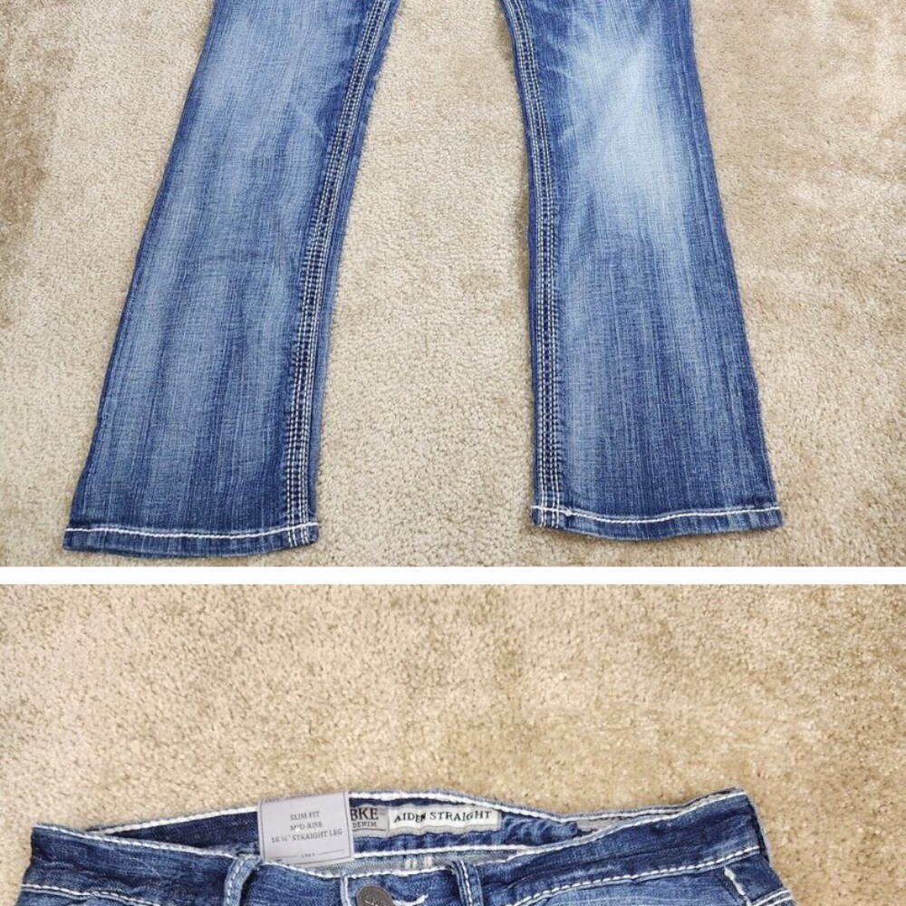 BKE Blue Straight Leg Jeans